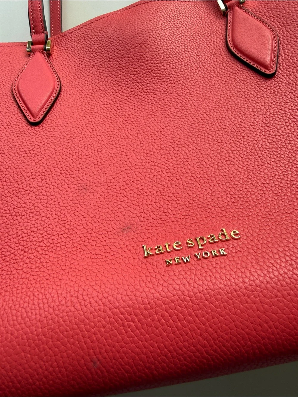 Kate Spade Zeezee Large Work Tote in Coral Pink